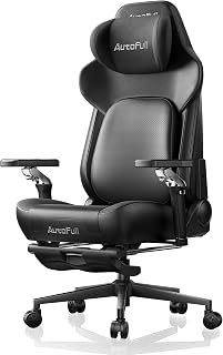 AutoFull Gaming Chair with Footrest and Massage