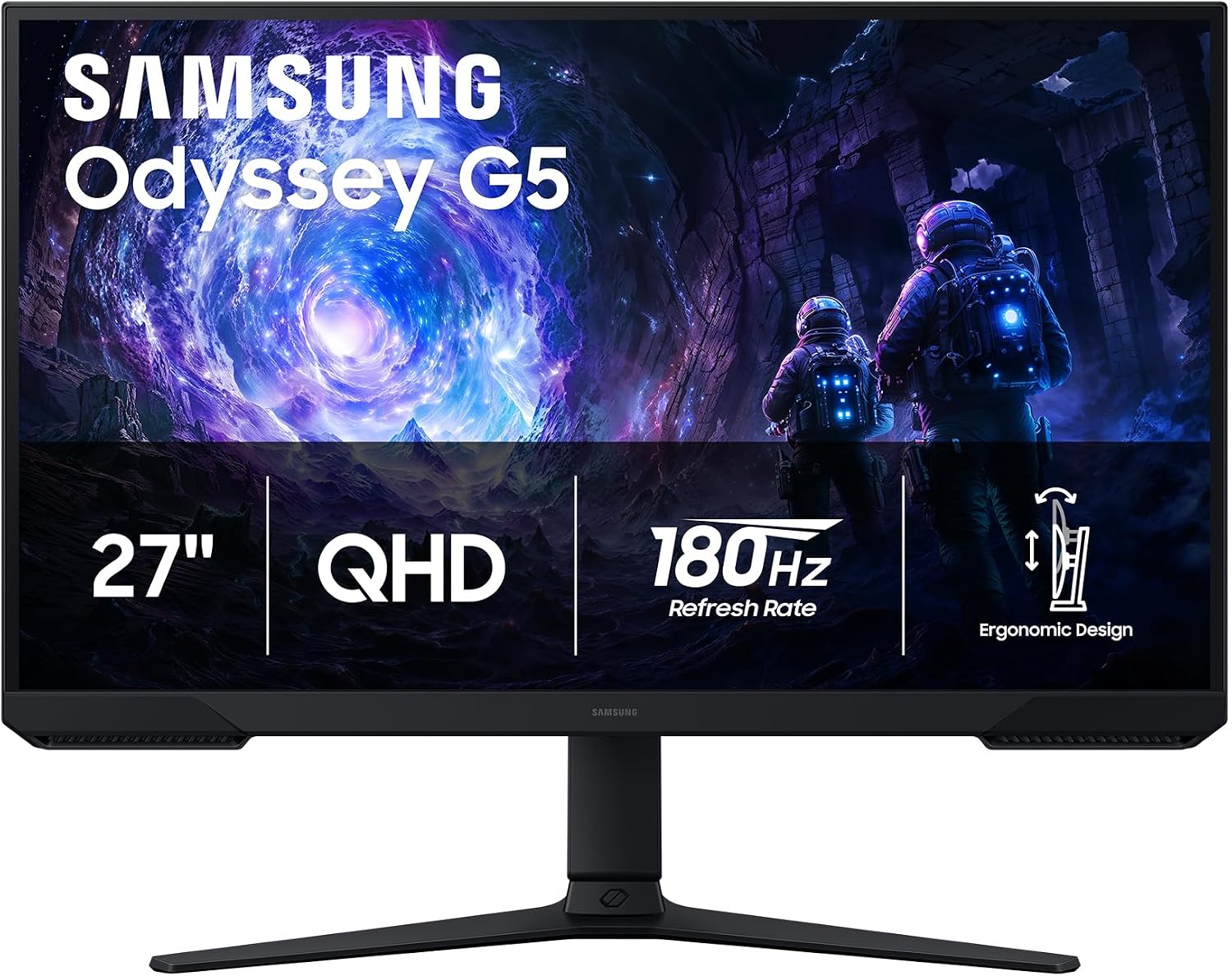 Samsung 27" Odyssey G5 QHD Gaming Monitor